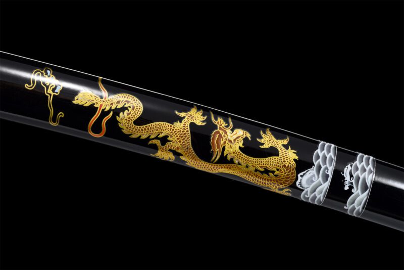 Katana Dragon bleu céleste