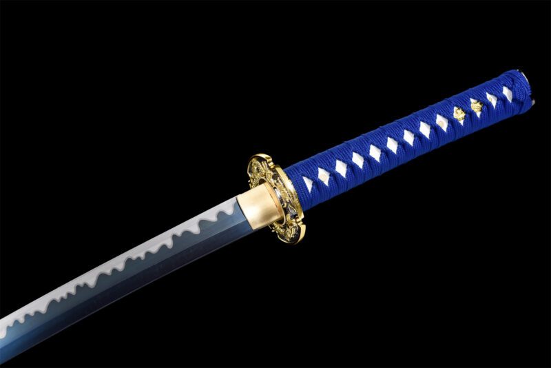 Katana Dragon bleu céleste