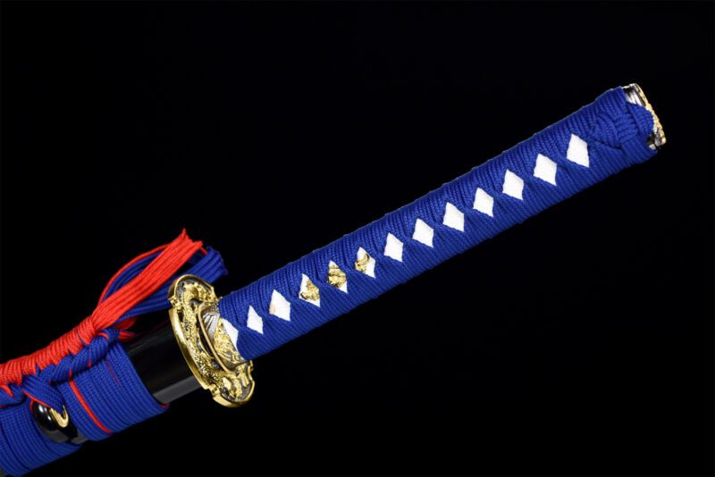 Katana Dragon bleu céleste