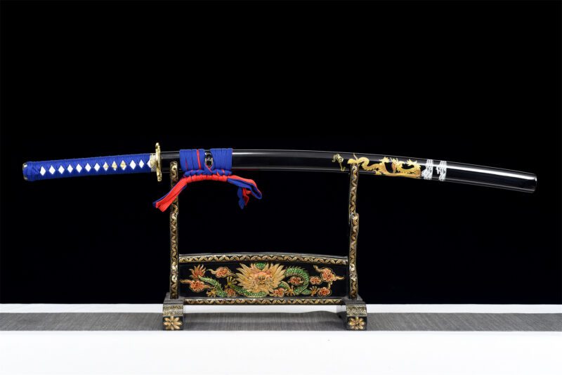 Katana Dragon bleu céleste