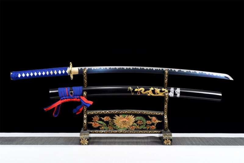 Katana Dragon bleu céleste