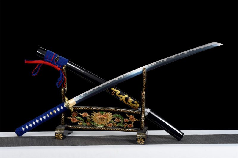 Katana Dragon bleu céleste