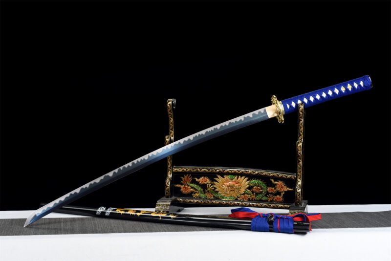 Katana Dragon bleu céleste