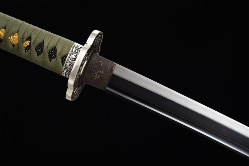 katana Argent et vert