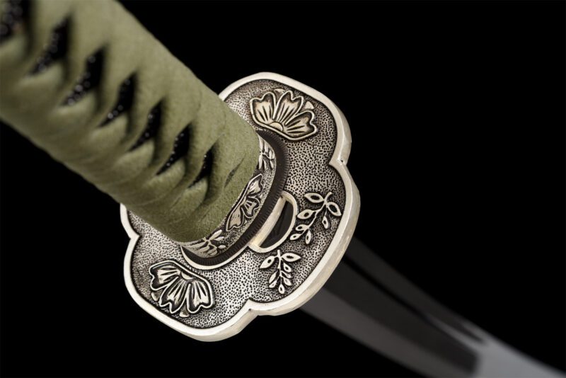 katana Argent et vert