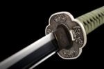 katana Argent et vert