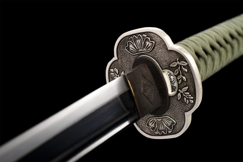 katana Argent et vert