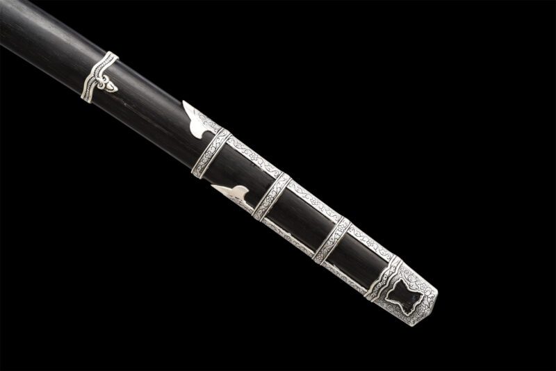 katana Argent et vert