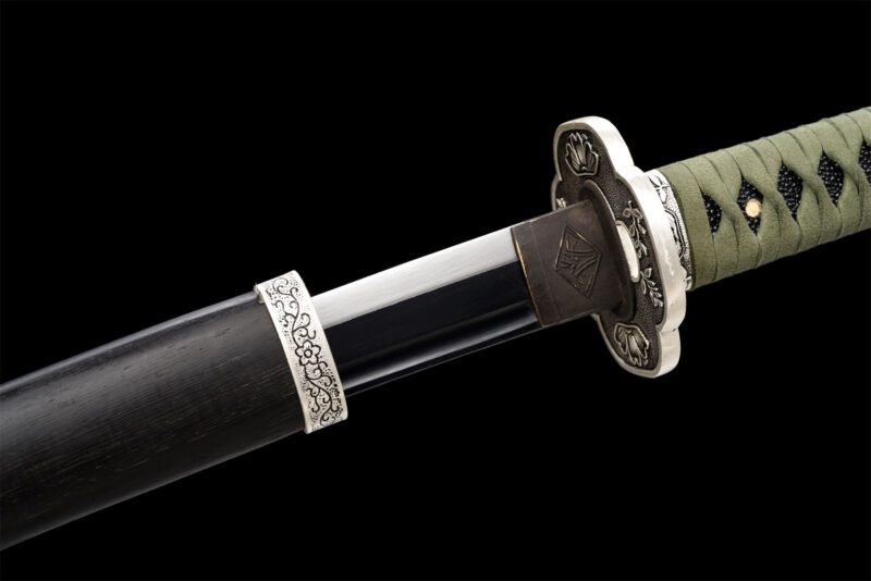 katana Argent et vert