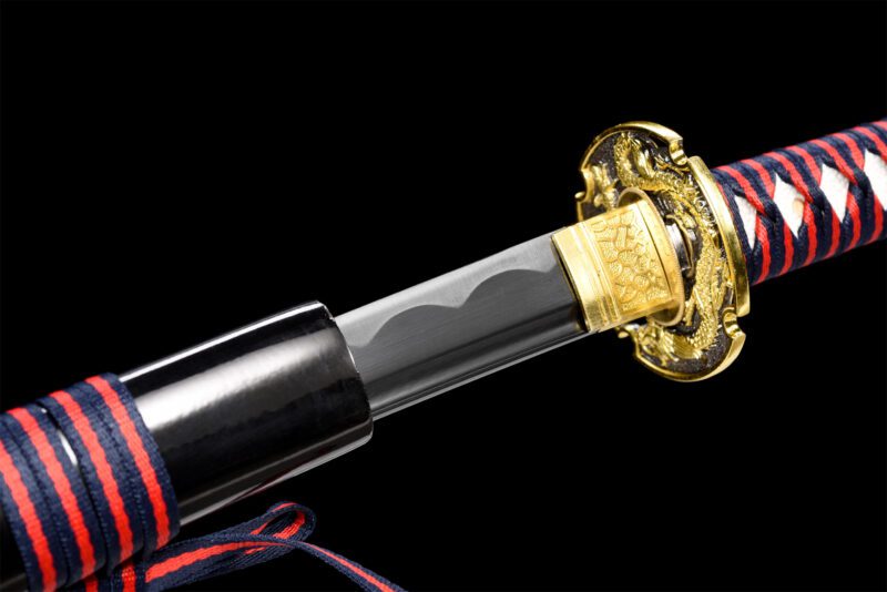 katana Dragon cramoisi