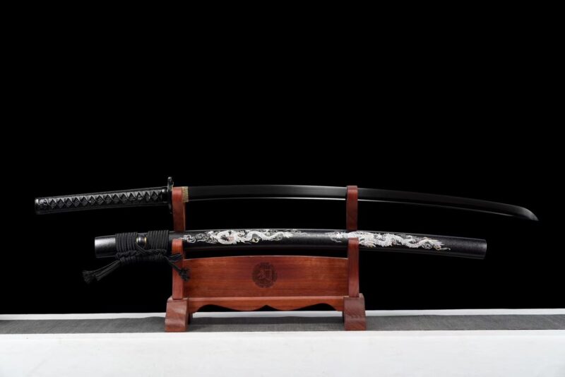 katana dragon blanc